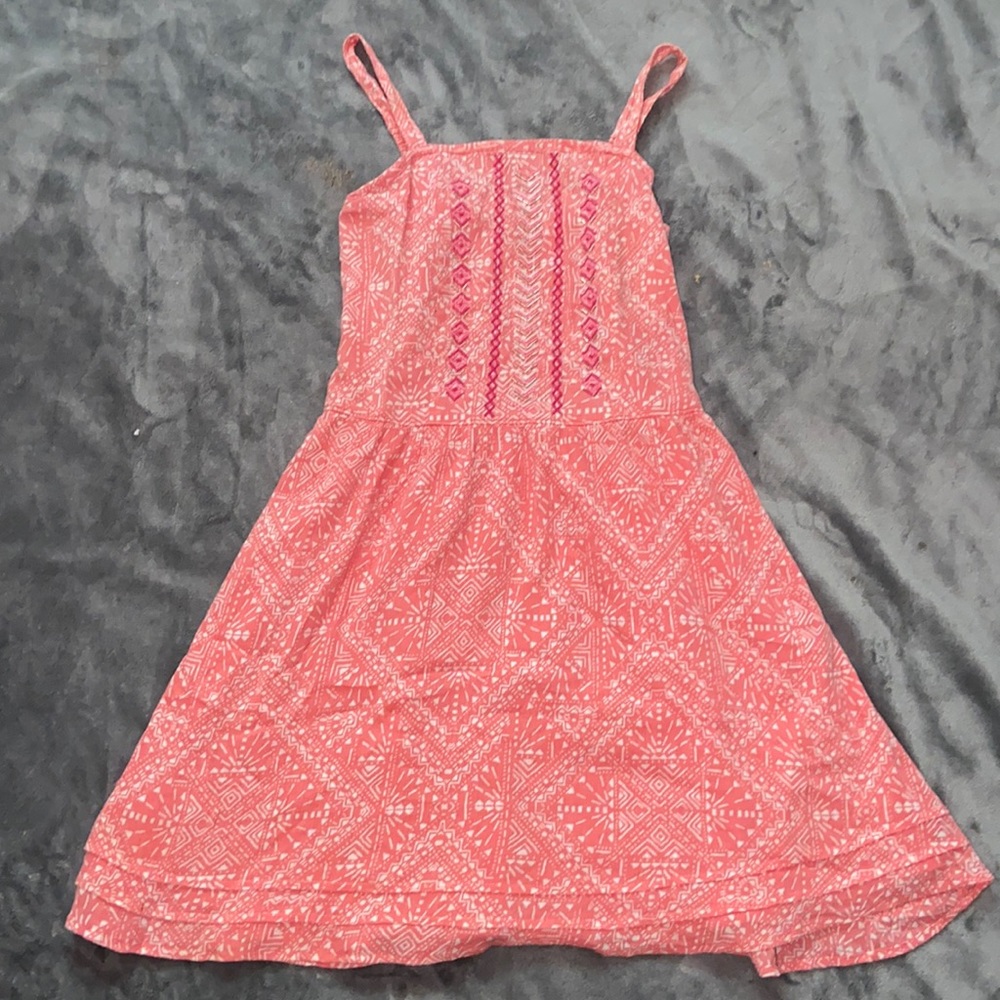 Abercrombie Kids Girls Coral Smocked Dress